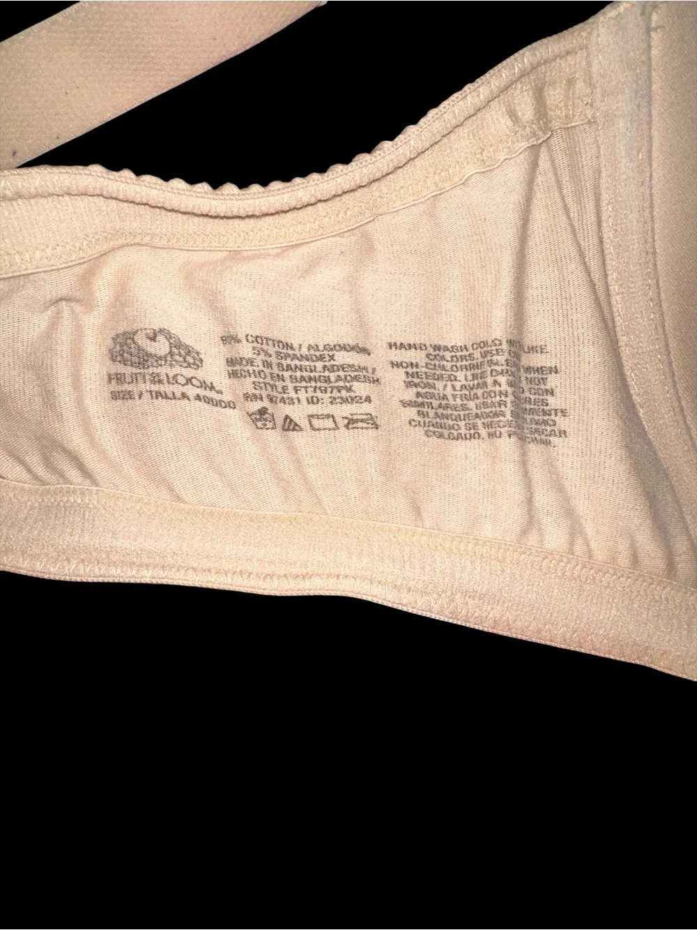 Fruit of‎ the Loom Full Support Underwire Nude Seamless Padded T-shirt Bra 40DDD